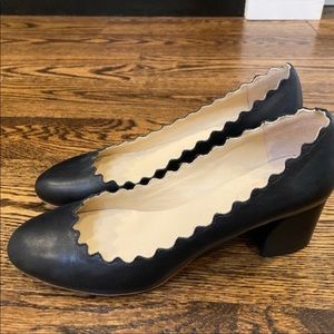 Chloe Scalloped Block Heel